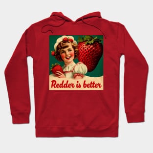 Vintage Strawberry Girl, Strawberry Lovers Hoodie